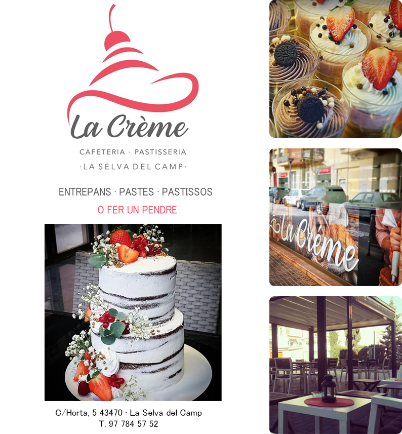 La Crème. Cafeteria de la Selva del Camp